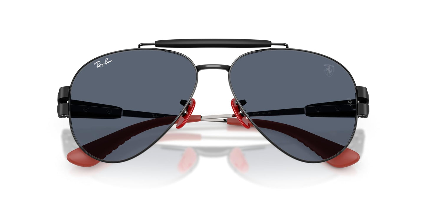 Ray-Ban RB3762M Sunglasses, Black/Dark Grey, 58 mm