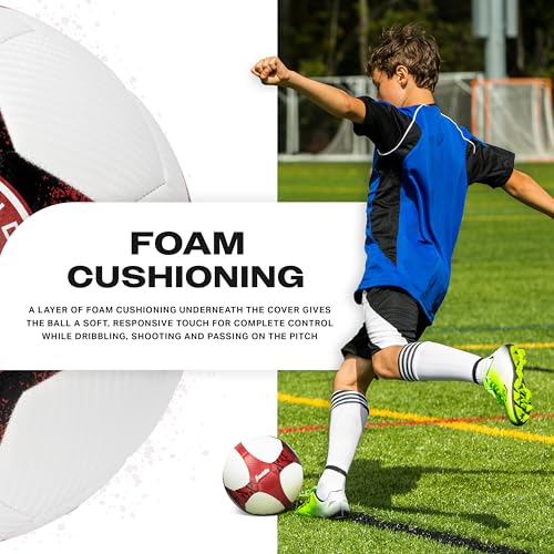 Portland Thorns FC NWSL Soccer Ball - Official Size 5 with Foam Cushioning & Pump