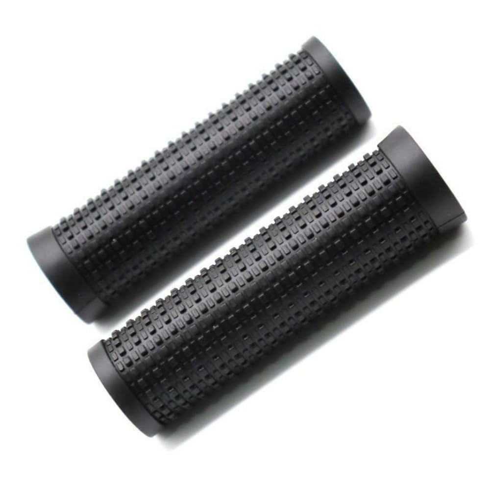 2Pcs Black Bike Bicycle Long/Short Handlebar Grips for Twising Shifter, Shockproof Anti Slip Parts, Cycling Parts and Components Anti Slip Soft Rubber Bike Grips (Long Short)