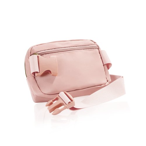 Belt Bag Unisex Waist Pouch Adjustable Strap - Small Workout Gym Running Travel Fanny Pack (Belt Bag - Pink)
