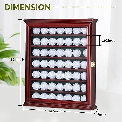 Exquisite Acid League Golf Ball Display Case Wall Mount - Premium Lockable Golf Ball Case & Holder for Collectors, Ideal Hole in One Display Case & Golf Gear for Men - Perfect Golf Office Decor