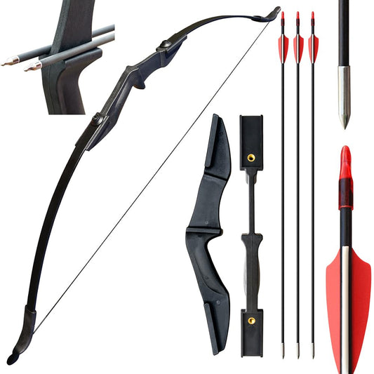 53" Bow and Arrow Set for Adults,Archery Takedown Recurve Bow Bow Hunting Set for Beginners and Youth, Left & Right Handed Draw Weight 30 40 lbs (30lbs)