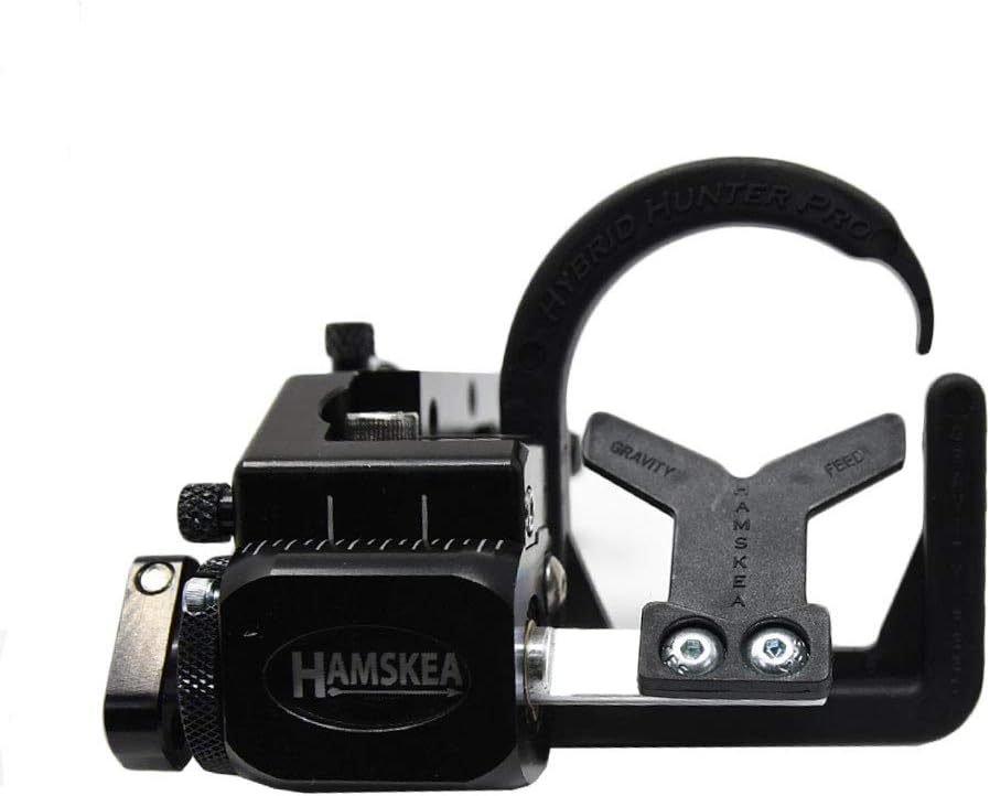 HAMSKEA ARCHERY SOLUTIONS Hybrid Hunter Pro Micro Tune/Drop Away Recurve Compound Arrow Rest for Bowhunting