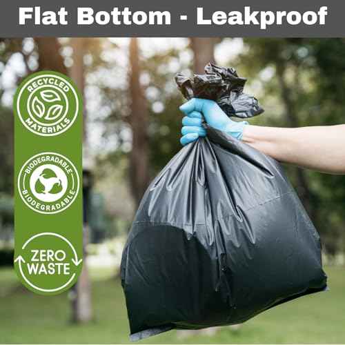 Portable Camping Toilet Waste Bags (30 Bags, 1 roll) 8 Gallon Black Can Liner for Travel, Camping and Outdoor Getaways (30 ct.)