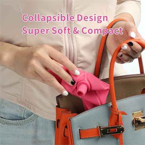 Female Urination Device, Foldable Female Urinal, Reusable Women Pee Funnel Allows Women to Pee Standing Up,Silicone Portable Pee Cup with Tube Case for Camping,Outdoor,Travel,Hiking