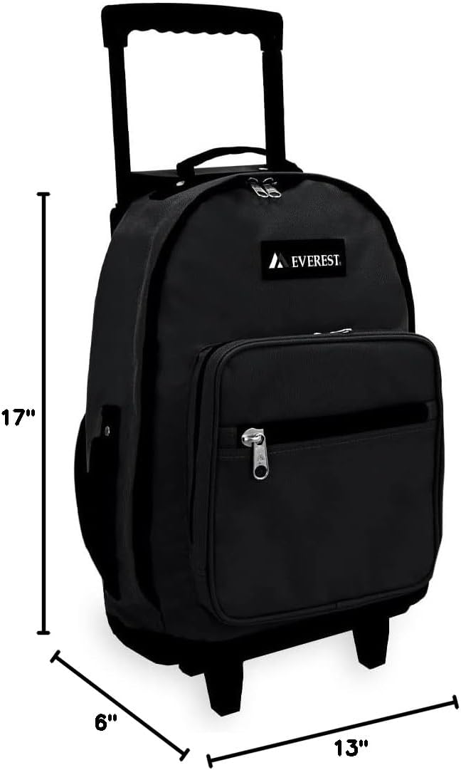 Everest 1045mWheeled Backpack - Standard, Black, One Size,1045WH-BK