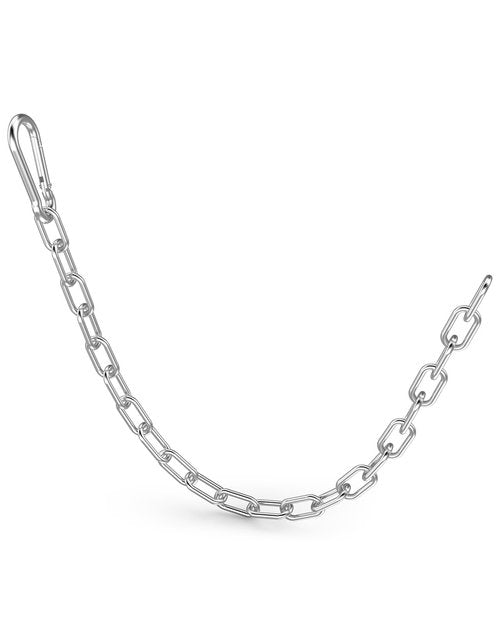 Mixizigoz 1 Pc Fitness Extension Chain, 23.6 Inch Gym Weight Lifting Chain Workout Fit for Home Gym, Strength Training, LAT Pull Down - 304 Stainless Steel Cable Machine Extension