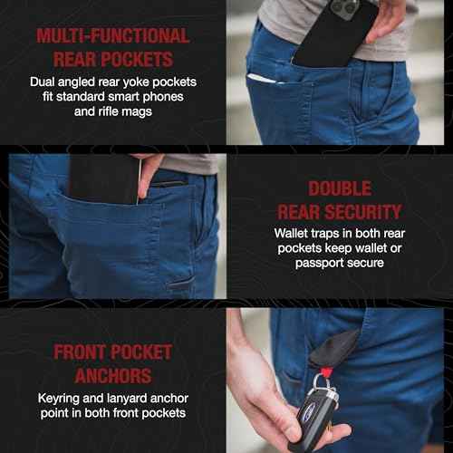 Vertx Delta LT 10 Inch Mens Tactical Shorts with Pockets, Lightweight Stretch Casual Workwear, Tactical Gear, Athletic-Fit