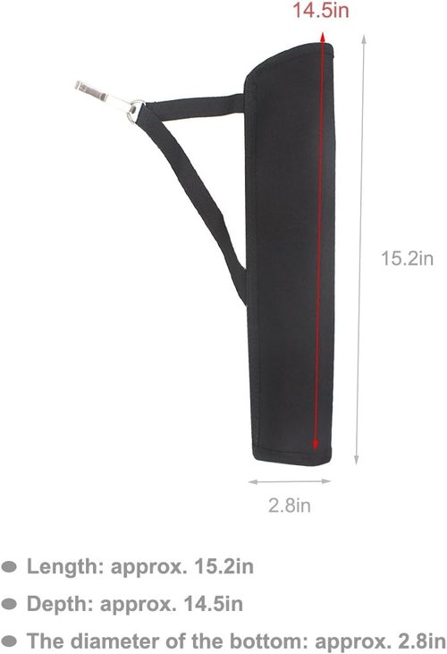 KRATARC Archery Crossbow Bolts Arrow Tube Hip Quiver Waist Hanged Carry Bag for 18" 20" 22" Arrows