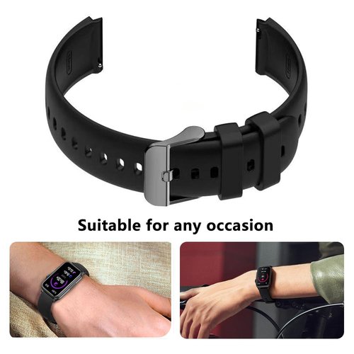 AviiHoug Smart Watch Band, Adjustable Replacement Accessories Classic Sport Strap for H23 Fitness Tracker
