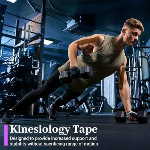 Pro VityElk Kinesiology Tape Uncut Elastic Sports Tape for Muscle Pain Relief & Support - Breathable Waterproof Athletic Tape for Joints, Back, Knees - 2In x 16.4ft /Roll (Brown 2 Roll)