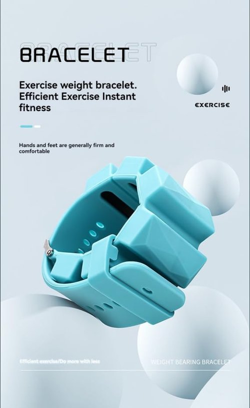 Men's/Women's Foot Bare Weights, Pilates Weights, Barra Bracelets, Wrist Weights, Arm Weights, Outdoor Sports Weights, Ankle Weights,(blue)