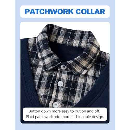 ALISISTER Toddler Boys Sweatshirt Crewneck Thin Long Sleeve Shirts 2-6 Years