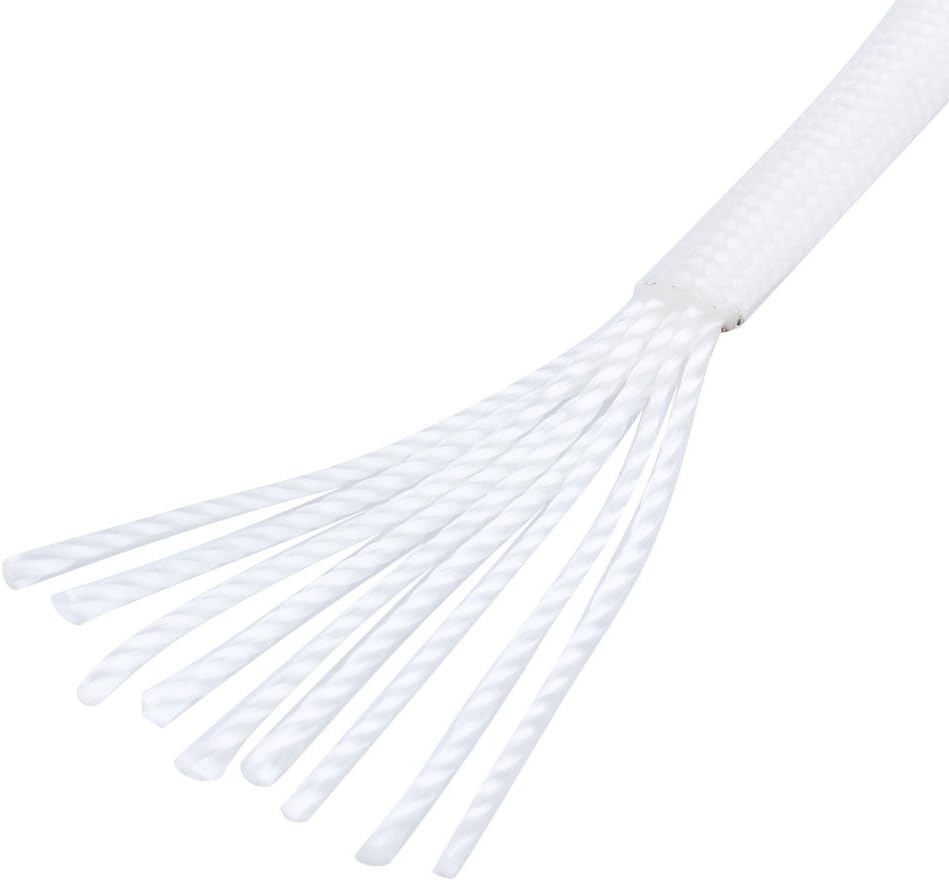 550 Paracord Survival Rope - Luminous 9 Strand Portable Parachute Cord, 25ft/50ft/100ft Options (White)