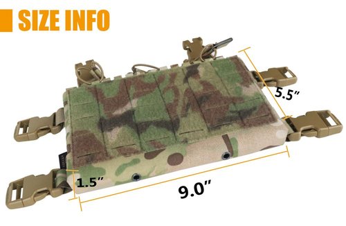 KRYDEX MK5 Placard with Hook Backing Laser Cut Chest Rig (MC)