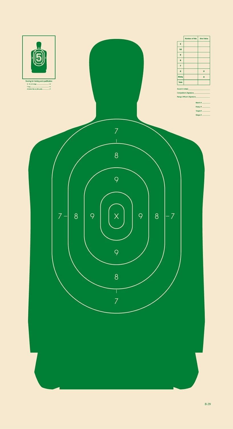 Silhouette Indoor & Outdoor Paper Targets - Pack for Range Shooting