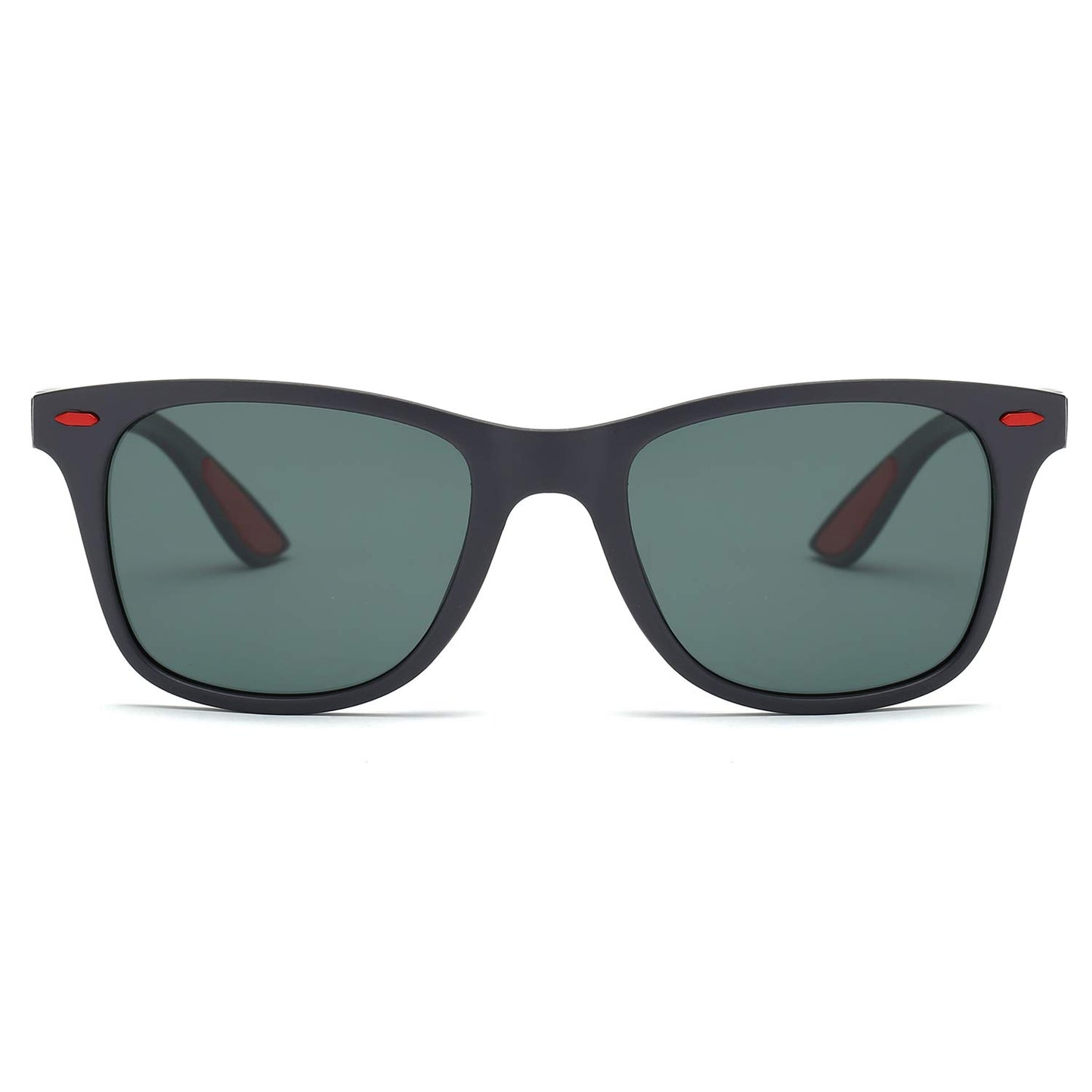 SOJOS Polarized Sports TR90 Sunglasses for Running Cycling Fishing Golf Driving SJ2101 with Matte Black Frame/Turquoise Lens