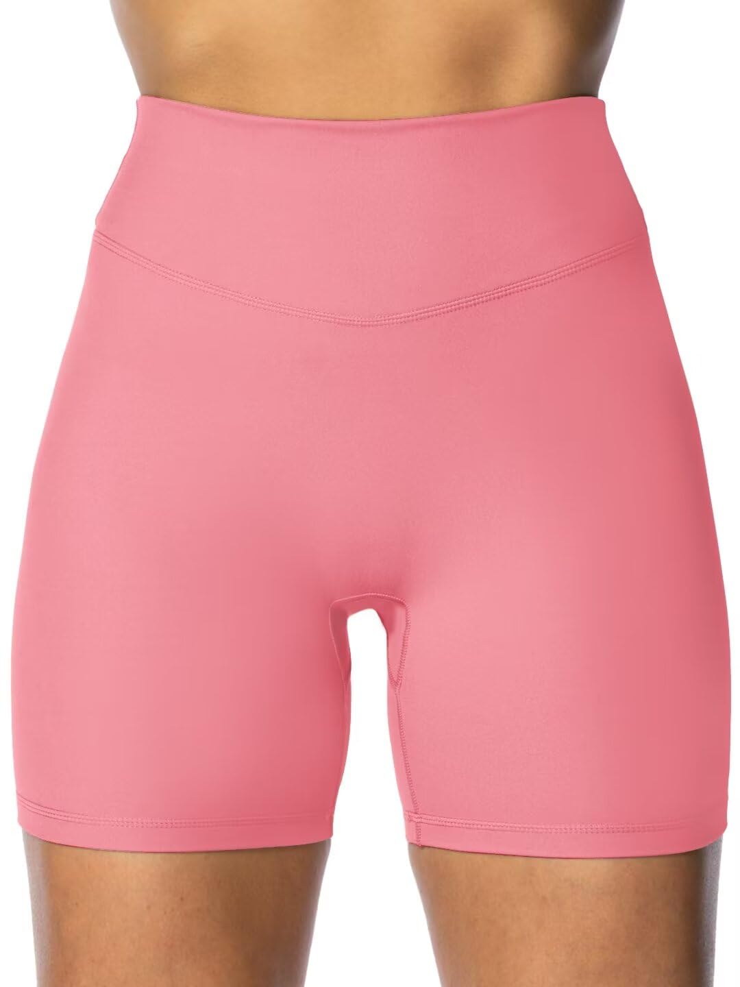 Sunzel Women's Invisible Butt Scrunch Shorts 4" Inseam Bubblegum Pink Medium