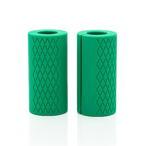 Barbell Grips,Dumbbell Grips for Hands Anti-Slip Barbell Grips for Dumbbell Adapter Barbell and Dumbbell Fat Bar Grip for Weightlifting Superior Barbell Handle Grip& Fat Bar Training(Pair Green)