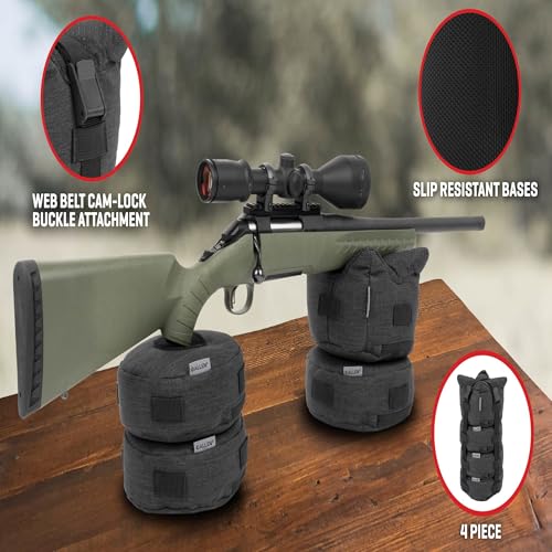 Allen Company Eliminator Stacker Shooting Bag, 4-Piece, Black