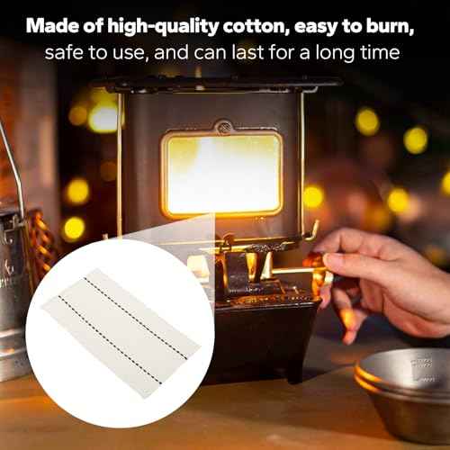 Oil Lamp Wicks for Camping Oil Lantern,Cotton Oil Lamp Stove Replacement Wicks Compatible with Oil Lamps and Kerosene Wicks 2-Pack