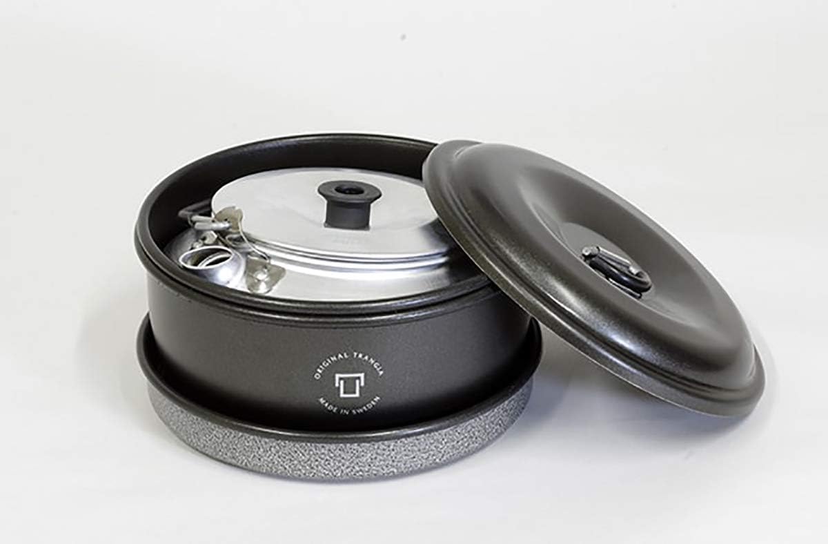 TRANGIA Tundra 3 Mini Non-Stick Camping Cookware Set - Lightweight & Portable