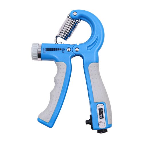 NUZAMAS Hand Grips Strengthener Counting Grip Strength Device Adjustable Hand Gripper Hand Strengthener with 5-60KG Adjustable Resistance Forearm Strengthener Blue