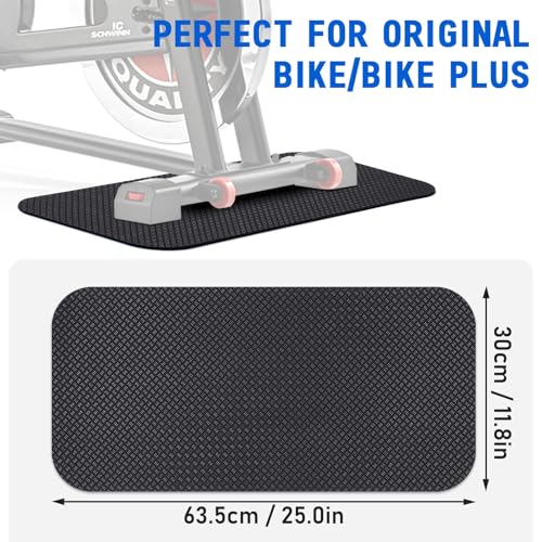 Double-Sided 5MM Non-Slip Exercise Bike Mat for Peloton & Rowing Machines - Space-Saving Floor Protector