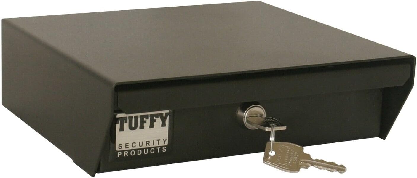 Tuffy Conceal & Carry Valuables Tote – Lockable Steel Armored Pistol & Gear Bag with Integrated Carry Handle – Tactical Concealment for Guns, Cash, Gear, Lockable Mount Sleeve