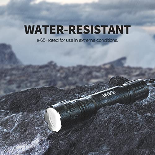 Black Feyachi FL22 Tactical 1200 Lumens LED Flashlight with M Lock Mount & Pressure Switch