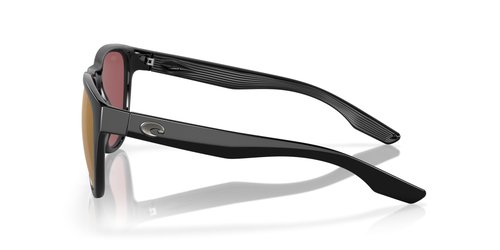 Costa Del Mar Irie Sunglasses, Black/Gold Mirrored 580G, 55 mm