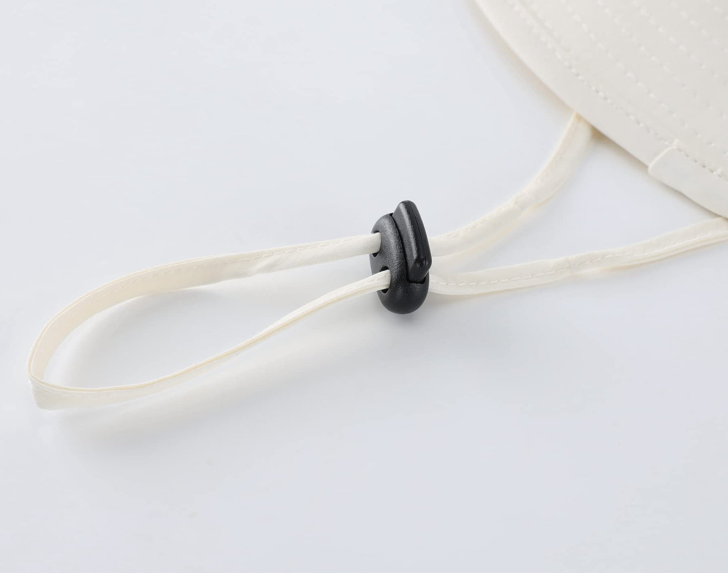 Home Prefer Men's Sun Hat UPF 50+ Wide Brim Bucket Hat Windproof Fishing Hats (Ivory)