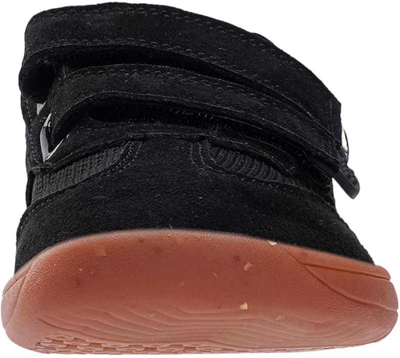 Joomra Toddler Wide Barefoot Shoes - Black, Size W8k13, Adjustable Strap, Minimalist Sneakers for Boys Girls