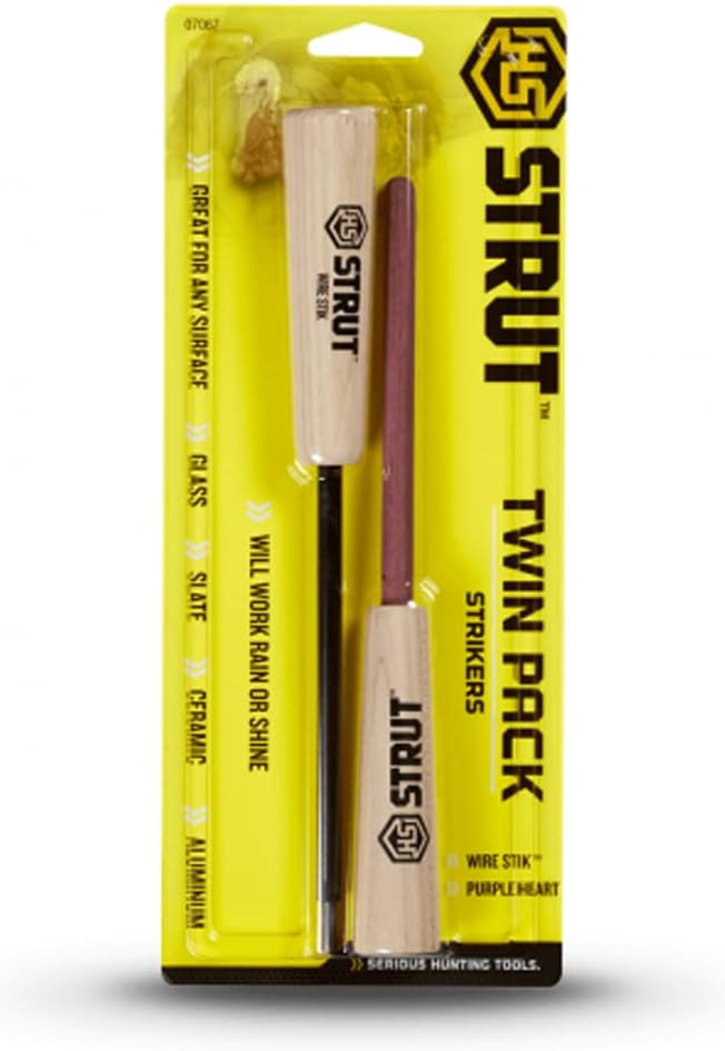 HUNTERS SPECIALTIES HS Strut Twin Pack Strikers Hunting Turkey Weather Resistant Combo Kit
