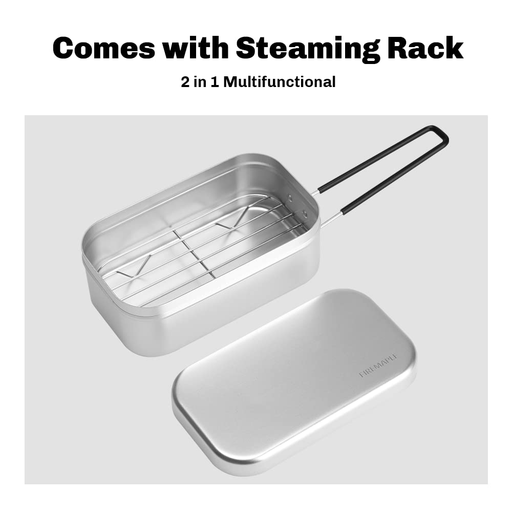 Fire-Maple Frost Bento Lunchbox Fast- Heating Camping Bowl, with a Foldable Handle(800ml), self reliance outfitters, ideal for travel, outside, camping