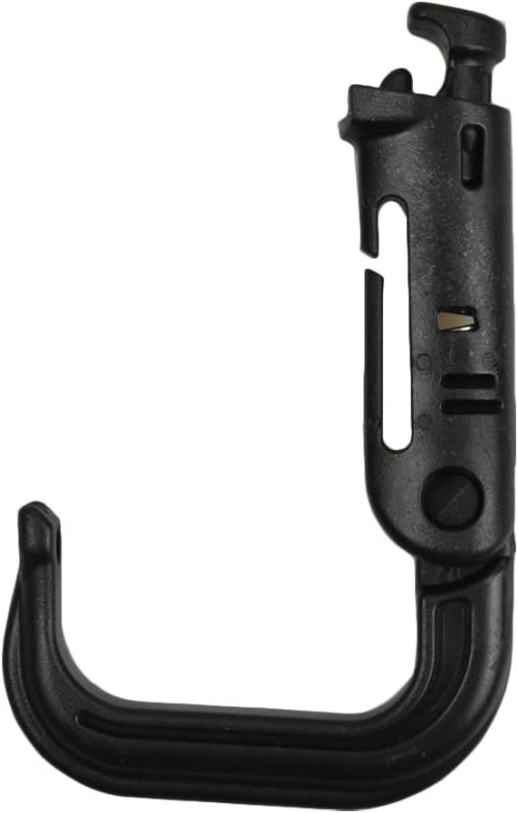 Jadedragon Multipurpose Tactical 360 Rotation D-Ring Clips/Locking Carabiner/Hydration Tube Clips/Elastic String Strap Management Tool for MOLLE Webbing Attachment Backpacks