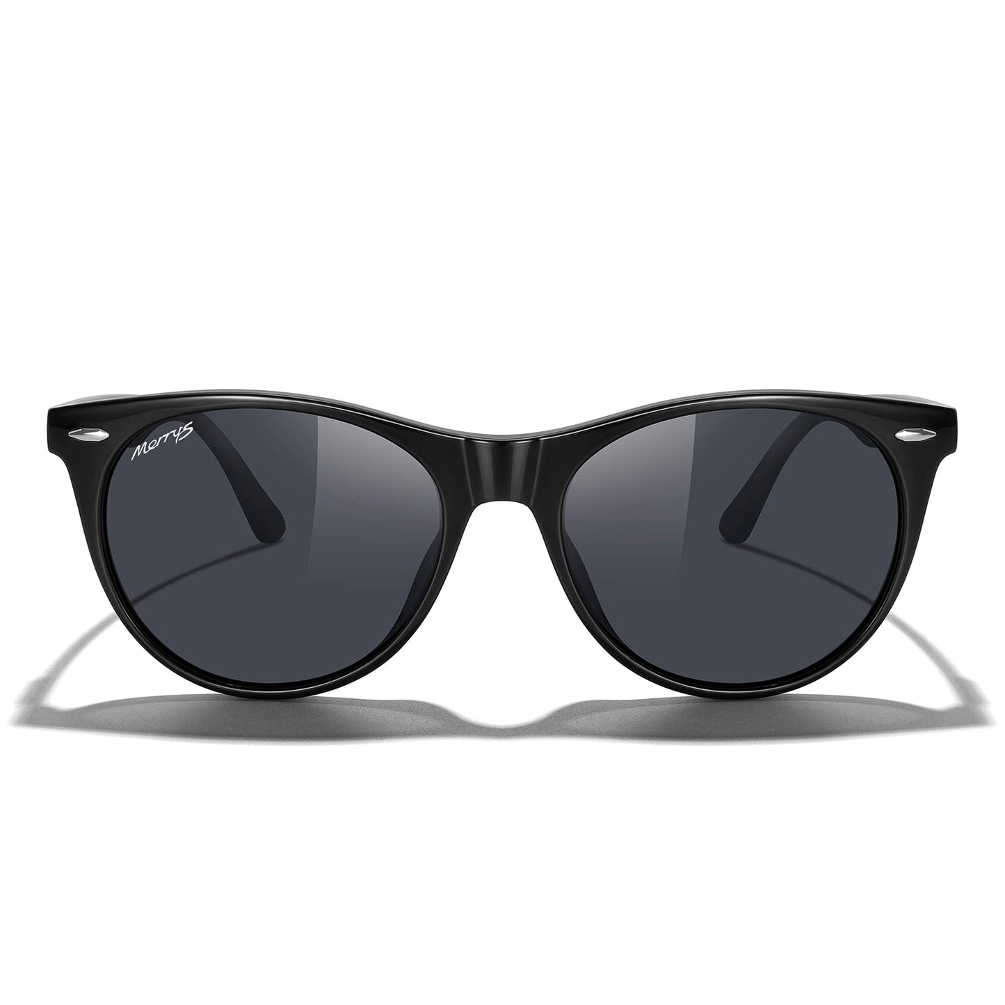 MERRY'S Retro Round Polarized Sunglasses for Women Fashion Trendy Shades S6185