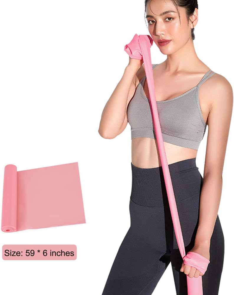 Resistance Bands, Elastic Exercise Bands for Working Out, Physical Therapy, Recovery, Yoga, Pilates, Strength Training