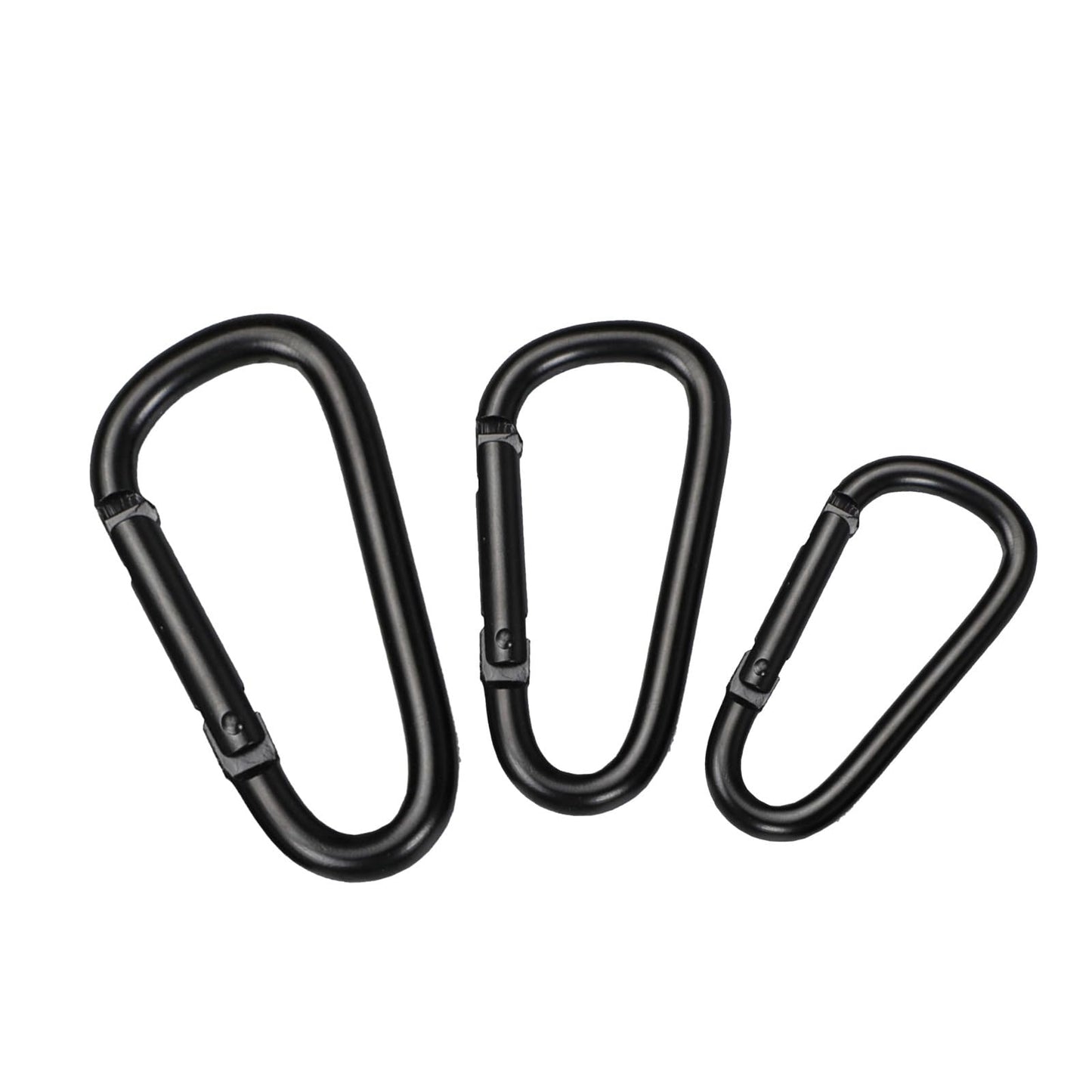 4 Pcs Heavy Duty Spring Snap Hook Small Mountaineering Buckle D Rings Clip Hook Climbing Carabiner Keychain Clip Aluminum Alloy Climbing Carabiner Portable Lightweight Carabiner Durable Backpack