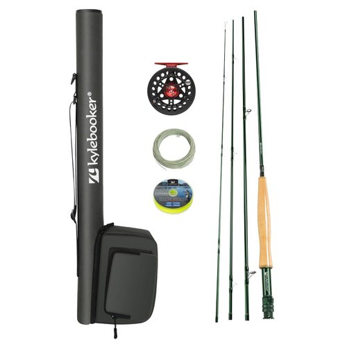 Kylebooker Fly Fishing Rod with Reel Combo Kit（6wt 9‘0“,4sec Rod,5/6 Reel ）