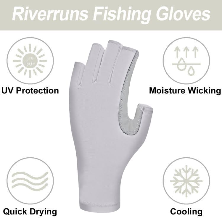 UPF 50+ Fishing Gloves | UV Protection for Men & Women | Outdoor Activities