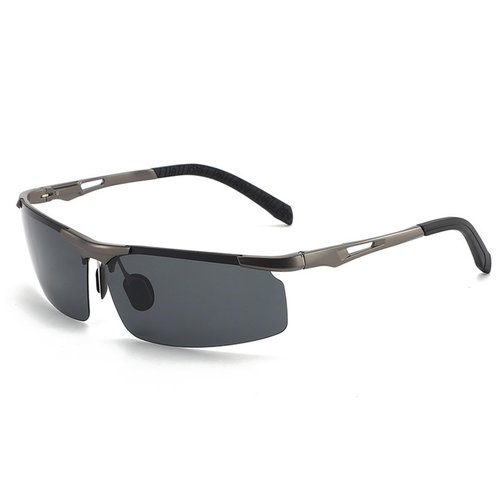 byffke Men's Polarized UV Protection Sunglasses for Driving Cycling Fishing Golf（Black&Grey）