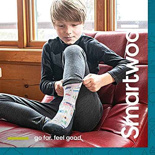 Smartwool Kid's Classic Thermal Merino Base Layer Bottoms for Boys and Girls(Toddler/Little Kid/Big Kid)