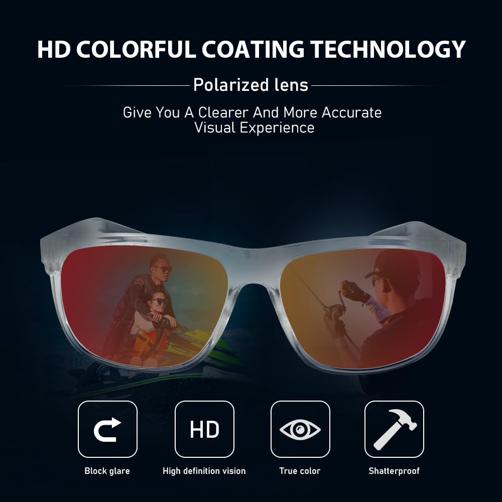 ZHUO LONG Fishing Floating Unsinkable Polarized Sunglasses UV400 Protection Bicycle Surfing Kayaking Outdoor Sport Sunglasses