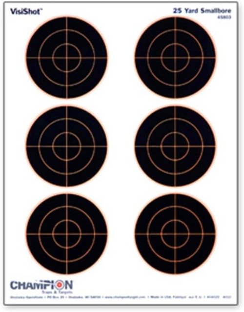 Champion VisiShot Bulls Target - Pack of 10