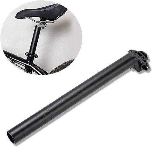 CYSKY 25.4/27.2/28.6/30.4/30.8 SeatPost 350mm Bike Seat Post Suitable for Most Bicycle Mountain Bike Road Bike MTB MTN BMX (Aluminum Alloy, Black)