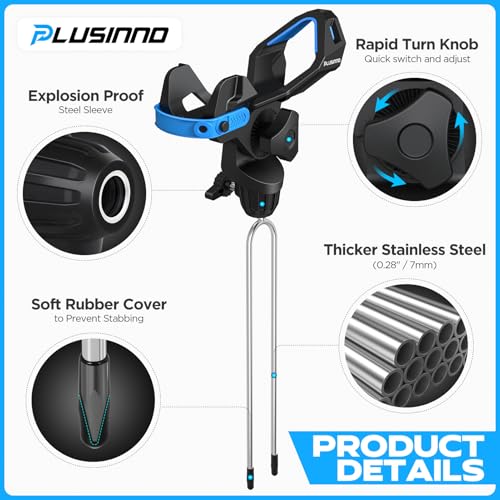 Ground Fishing Rod Holder 2 Pack - 360° Adjustable, Portable, Durable