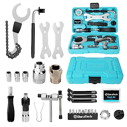 DURATECH 31-Piece Bicycle Tool Kit with Storage Box - Bike Repair Set