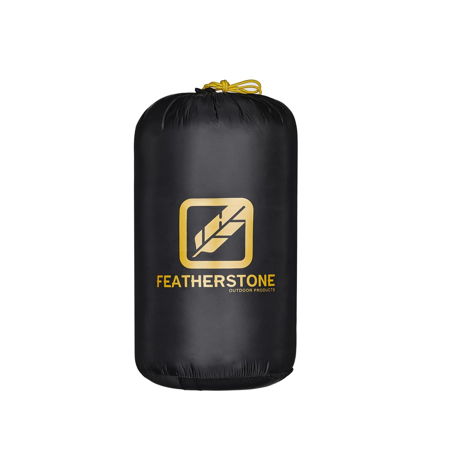 Featherstone Moondance 25 850 Fill Power Down Top Quilt Mummy Sleeping Bag Alternative for Ultralight Backpacking Camping and Thru-Hiking Color: Grey/Marigold Size: Regular/Regular