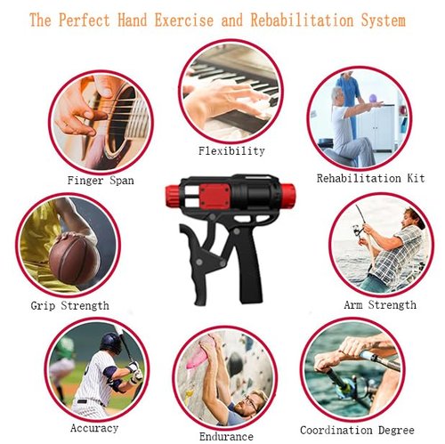 Grip Strength Trainer, Adjustable Hydraulic Hand Grip Strengthener for Strength Training, Wrist Strength with Adjustable (50-165lbs) for Man and Women Hand Grip Strength Trainer